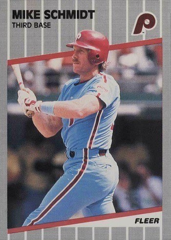 1989 Fleer #582 Mike Schmidt Baseball Card 1989 Fleer #582 Mike Schmidt Baseball Card