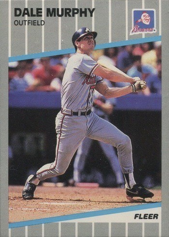 1989 Fleer #596 Dale Murphy Baseball Card