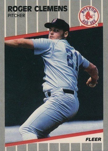 1989 Fleer #85 Roger Clemens Baseball Card 1989 Fleer #85 Roger Clemens Baseball Card