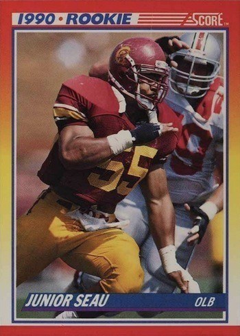 1990 Score #302 Junior Seau Rookie Card