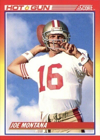 1990 Score #311 Joe Montana Hot Gun Football Card