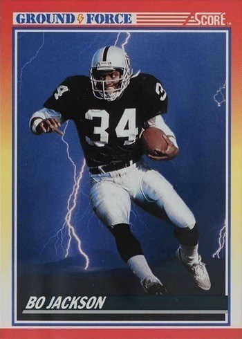 1990 Score #330 Bo Jackson Ground Force Football Card