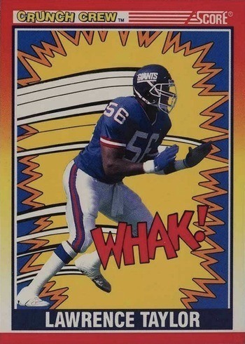 1990 Score #552 Lawrence Taylor Crunch Crew Football Card