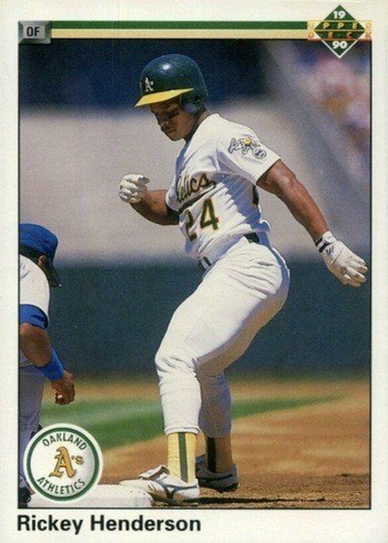 1990 Upper Deck #334 Rickey Henderson Baseball Card