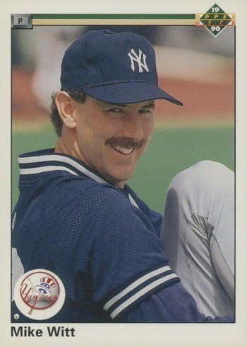 1990 Upper Deck #702 Mike Witt Black Box Error Baseball Card 1990 Upper Deck #702 Mike Witt Black Box Error Baseball Card