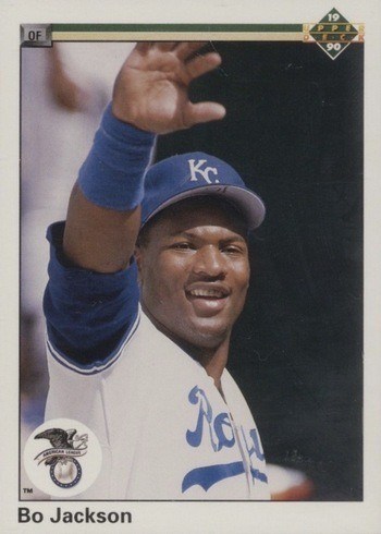 1990 Upper Deck #75 Bo Jackson Baseball Card 1990 Upper Deck #75 Bo Jackson Baseball Card