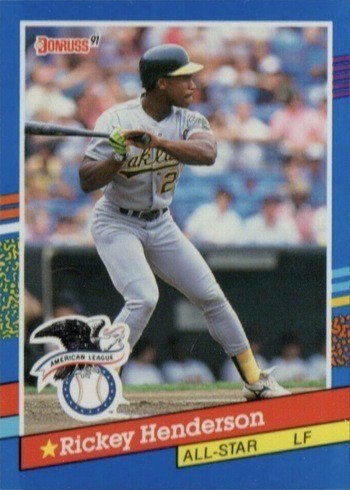 1991 Donruss #53 Rickey Henderson All-Star Baseball Card