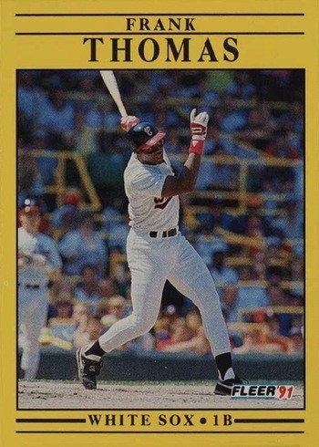 1991 Fleer #138 Frank Thomas Baseball Card 1991 Fleer #138 Frank Thomas Baseball Card