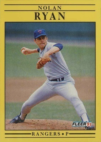 1991 Fleer #302 Nolan Ryan Baseball Card
