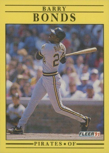 1991 Fleer #33 Barry Bonds Baseball Card