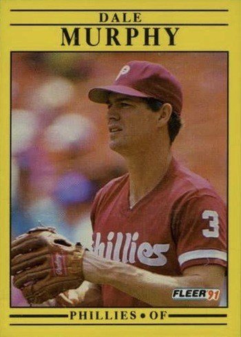 1991 Fleer #409 Dale Murphy Baseball Card