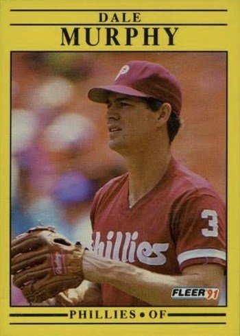 1991 Fleer #409 Dale Murphy Baseball Card 1991 Fleer #409 Dale Murphy Baseball Card