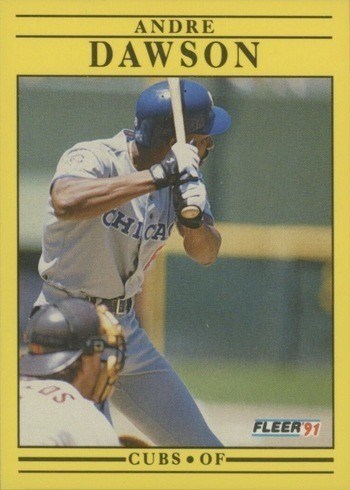 1991 Fleer #419 Andre Dawson Baseball Card