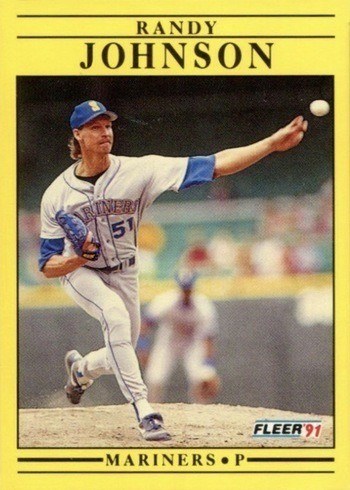 1991 Fleer #455 Randy Johnson Baseball Card 1991 Fleer #455 Randy Johnson Baseball Card