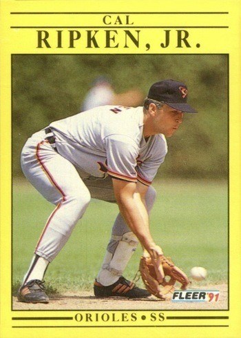 1991 Fleer #490 Cal Ripken Jr. Baseball Card