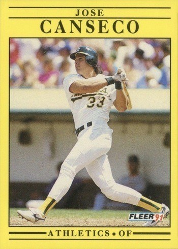 1991 Fleer #5 Jose Canseco Baseball Card