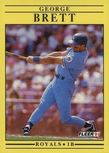 1991 Fleer #552 George Brett Baseball Card 1991 Fleer #552 George Brett Baseball Card