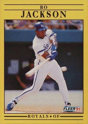 1991 Fleer #561 Bo Jackson Baseball Card