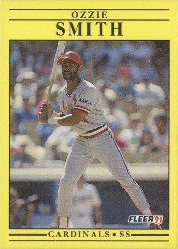 1991 Fleer #646 Ozzie Smith Baseball Card 1991 Fleer #646 Ozzie Smith Baseball Card