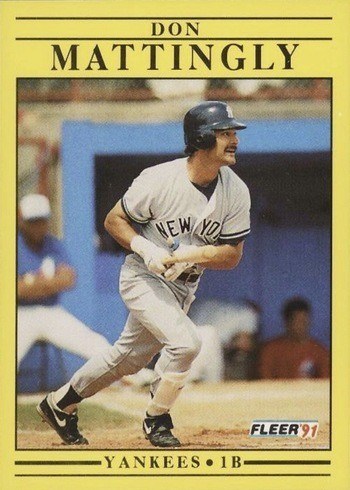 1991 Fleer #673 Don Mattingly Baseball Card 1991 Fleer #673 Don Mattingly Baseball Card