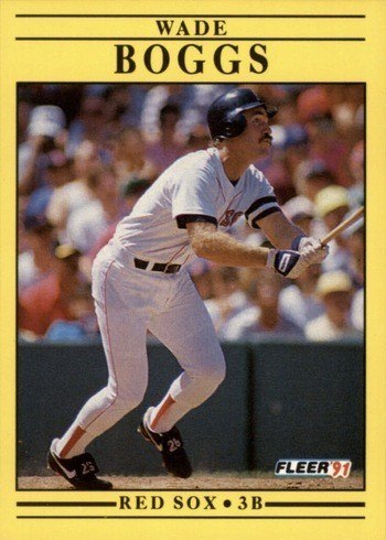 1991 Fleer #86 Wade Boggs Baseball Card
