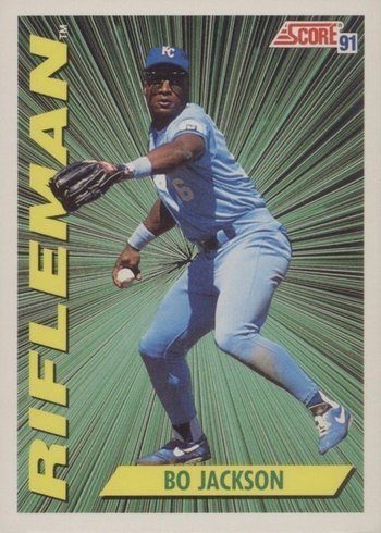 1991 Score #412 Bo Jackson Rifleman Baseball Card