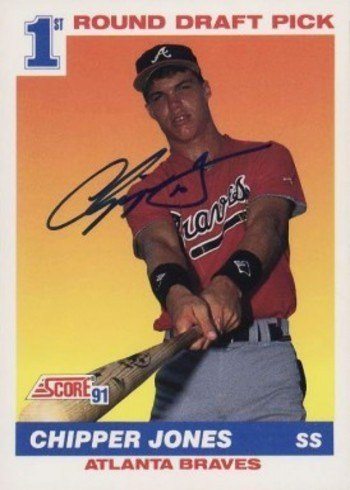 1991 Score #671 Chipper Jones Rookie Card