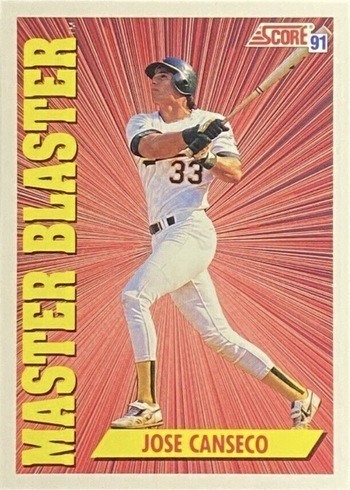 1991 Score #690 Jose Canseco Master Blaster Baseball Card