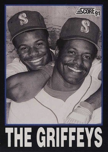 1991 Score #841 The Griffeys Baseball Card