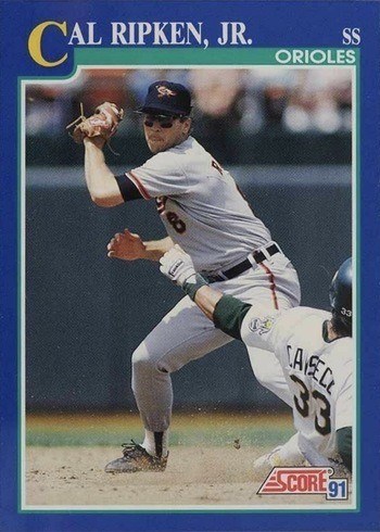 1991 Score #95 Cal Ripken Jr. Baseball Card 1991 Score #95 Cal Ripken Jr. Baseball Card