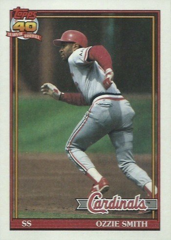 1991 Topps #130 Ozzie Smith Baseball Card