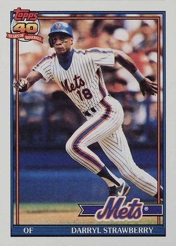 1991 Topps #200 Darryl Strawberry Baseball Card 1991 Topps #200 Darryl Strawberry Baseball Card