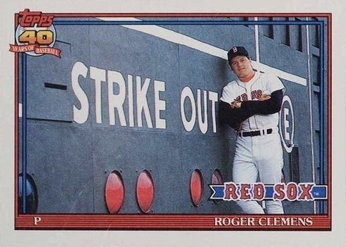 1991 Topps #530 Roger Clemens Baseball Card