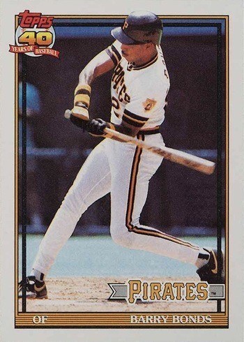 1991 Topps #570 Barry Bonds Baseball Card