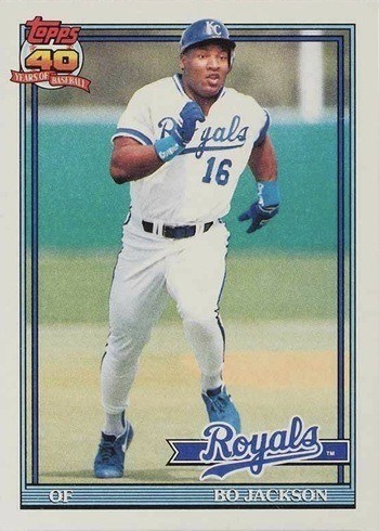 1991 Topps #600 Bo Jackson Baseball Card