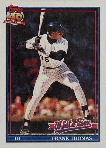 1991 Topps #79 Frank Thomas Baseball Card 1991 Topps #79 Frank Thomas Baseball Card