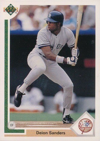 1991 Upper Deck #342 Deion Sanders Baseball Card