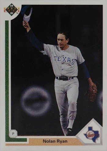 1991 Upper Deck #345 Nolan Ryan Baseball Card 1991 Upper Deck #345 Nolan Ryan Baseball Card
