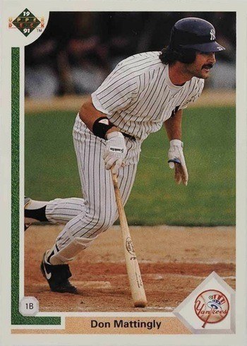 1991 Upper Deck #354 Don Mattingly Baseball Card 1991 Upper Deck #354 Don Mattingly Baseball Card