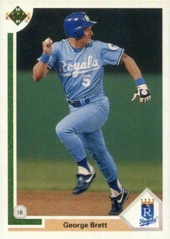 1991 Upper Deck #525 George Brett Baseball Card 1991 Upper Deck #525 George Brett Baseball Card