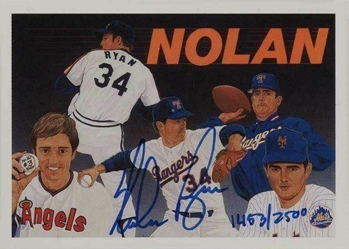 1991 Upper Deck Heroes Nolan Ryan Autograph Baseball Card 1991 Upper Deck Heroes Nolan Ryan Autograph Baseball Card