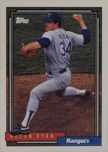 1992 Topps #1 Nolan Ryan Baseball Card 1992 Topps #1 Nolan Ryan Baseball Card