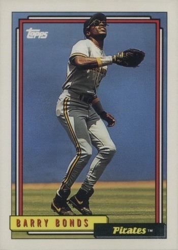 1992 Topps #380 Barry Bonds Baseball Card 1992 Topps #380 Barry Bonds Baseball Card
