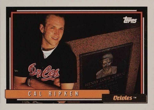 1992 Topps #40 Cal Ripken Jr. Baseball Card