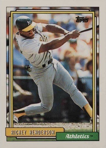1992 Topps #560 Rickey Henderson Baseball Card
