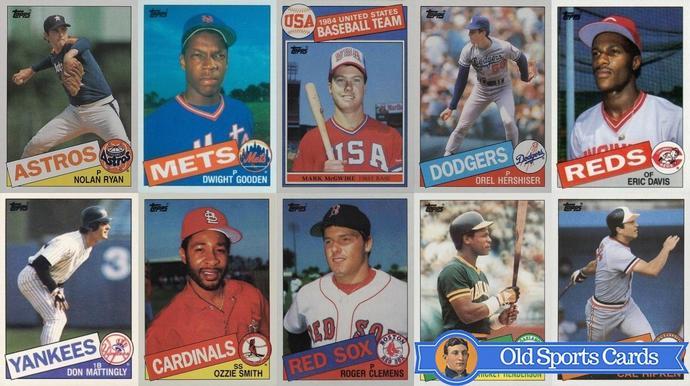 Most Valuable 1985 Topps Baseball Cards