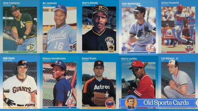 Most Valuable 1987 Fleer Baseball Cards