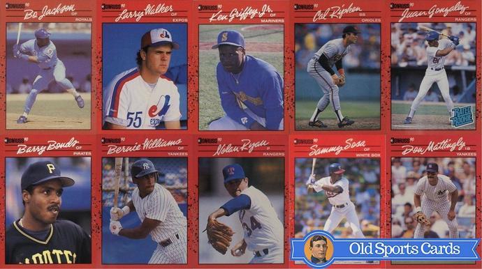 Most Valuable 1990 Donruss Baseball Cards