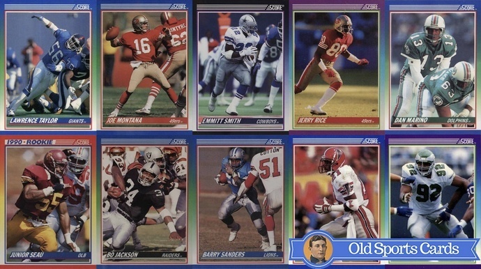 Most Valuable 1990 Score Football Cards