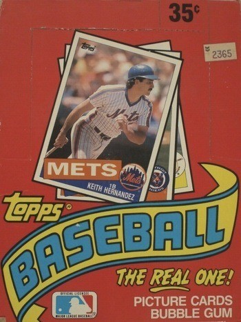 Unopened Box of 1985 Topps Baseball Cards